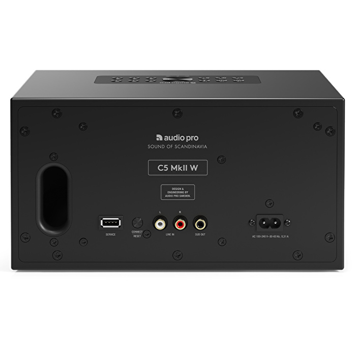 Audio Pro C5 MkII W Siyah Multiroom Akıllı Ev Hoparlörü