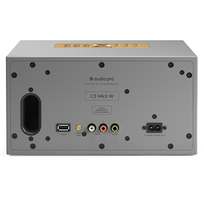 Audio Pro C5 MkII W Gri Multiroom Akıllı Ev Hoparlörü
