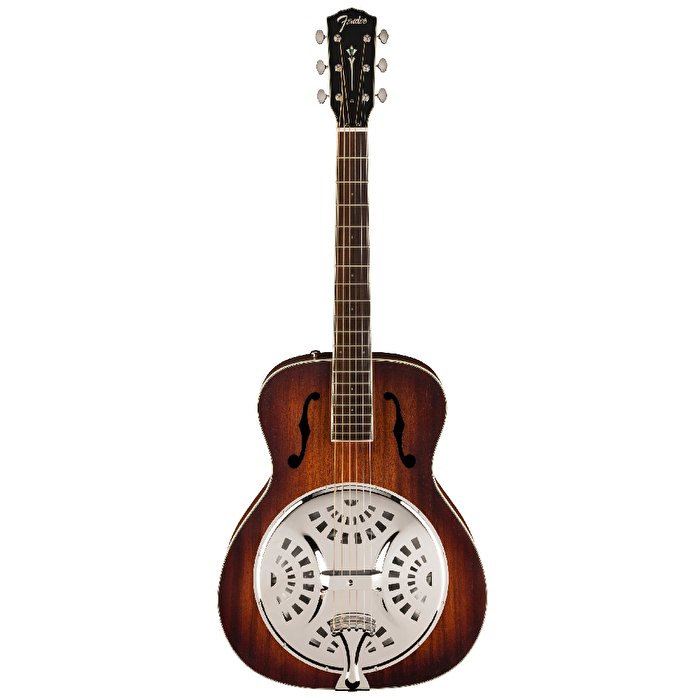 Fender  PR-180E Ceviz Klavye Aged Cognac Burst Resonator Gitar