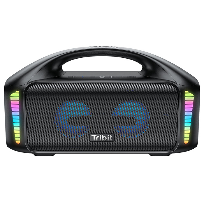 Tribit Stormbox Blast T-BTS52 90W 30 Saat Oynatma Süresi IPX7 Su Geçirmez RGB Taşınabilir TWS Bluetooth Hoparlör Siyah