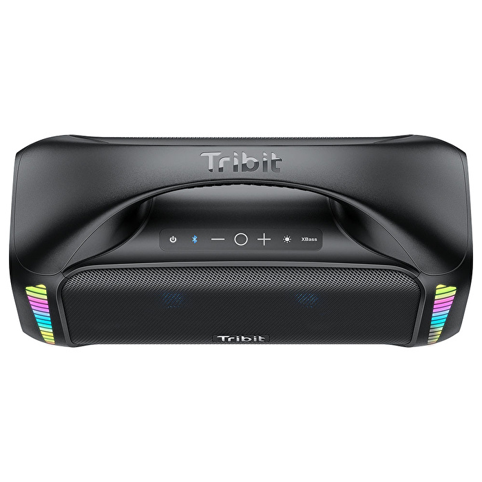Tribit Stormbox Blast T-BTS52 90W 30 Saat Oynatma Süresi IPX7 Su Geçirmez RGB Taşınabilir TWS Bluetooth Hoparlör Siyah