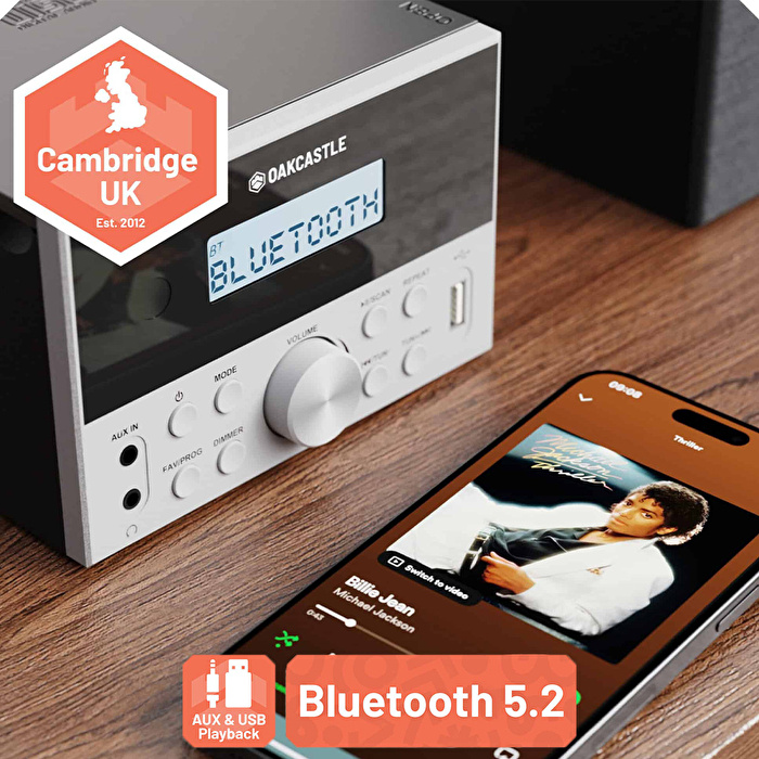 OAKCASTLE HIFI150 Bluetooth Müzik Seti