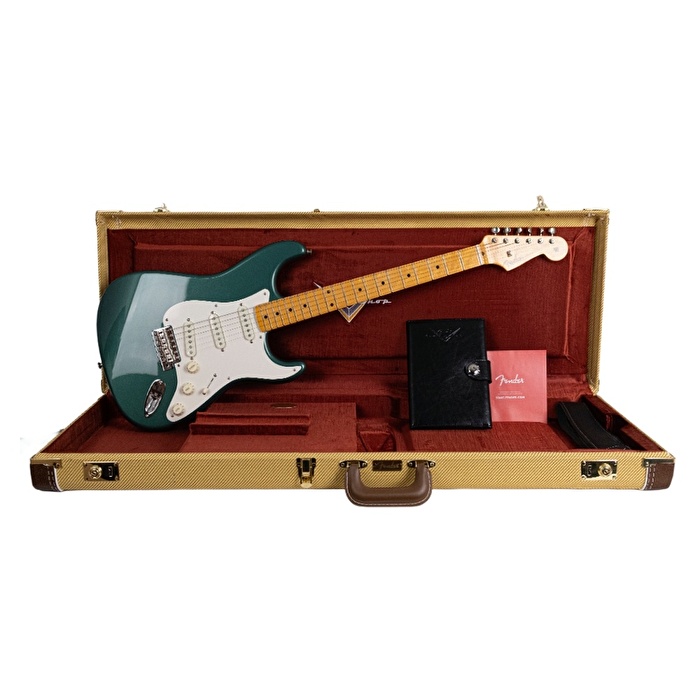 Fender Custom Shop Limited Edition 1959 Stratocaster Akçaağaç Klavye NOS Sherwood Green Metallic Elektro Gitar