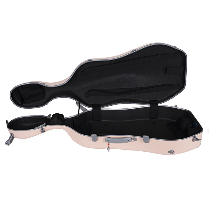 DXKY DCC-2PK Karbon Çello Case (Pembe)