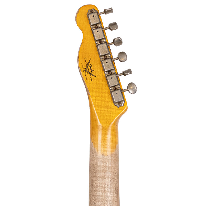 Fender Custom Shop Limited Edition 1959 Telecaster Custom Super Heavy Relic Aged Tahitian Coral over Chocolate 3 Ton Sunburst Elektro Gitar