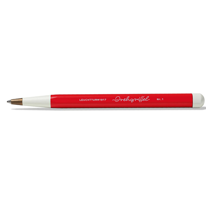 LEUCHTTURM Drehgriffel Nr. 1, Siyah Mürekkepli Jel Kalem, Kırmızı