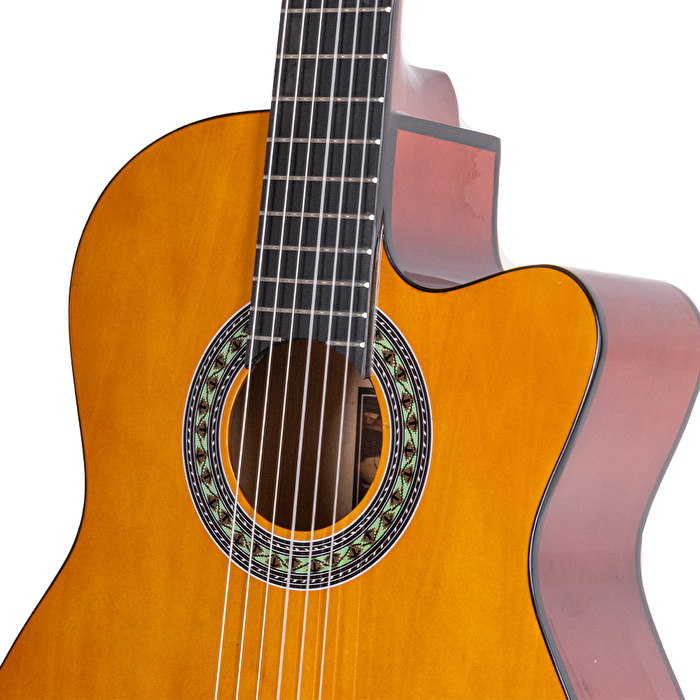 Barcelona LC 3900 CEQ OR Elektro Klasik Gitar