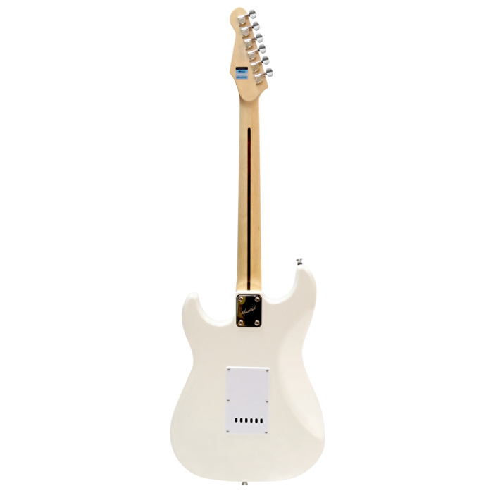Mantic MST100-HWH Aksesuarlı ve Amfili Beyaz Elektro Gitar Paketi
