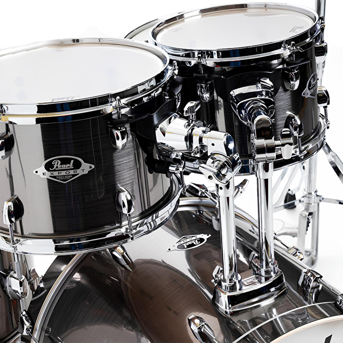 PEARL EXX725BR/C21 Export EXX Smokey Chrome 5 Parça (22B/12T/13T/16F/14S) Aksamlı ve Zilli Akustik Davul Seti