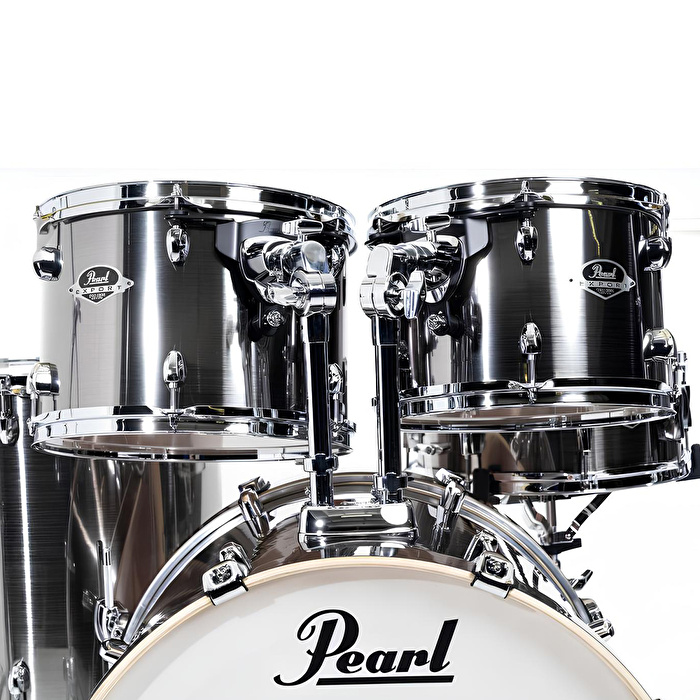 PEARL EXX725BR/C21 Export EXX Smokey Chrome 5 Parça (22B/12T/13T/16F/14S) Aksamlı ve Zilli Akustik Davul Seti