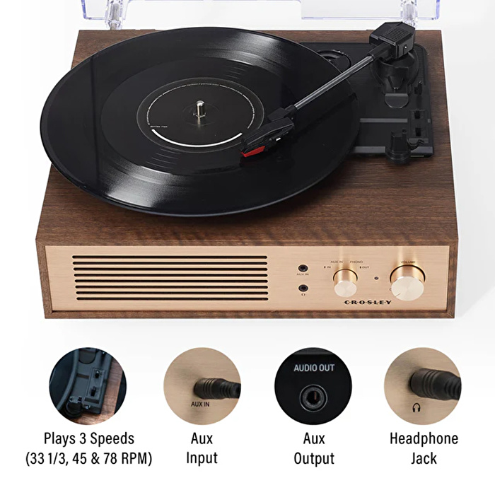 CROSLEY Miles Bluetooth Bağlantılı Vintage Görünümlü Pikap