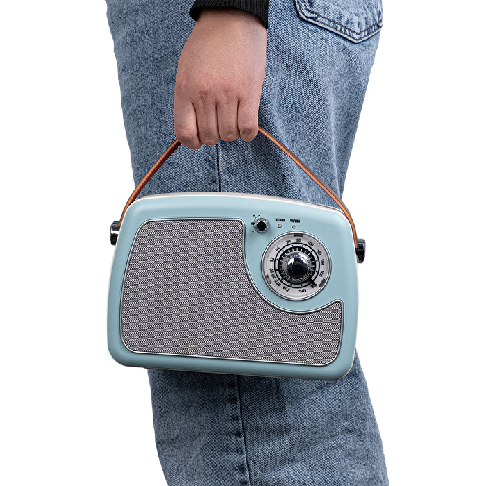 KOZMOS FB-R902-BLUE Retro Radyo ve Bluetooth Hoparlör