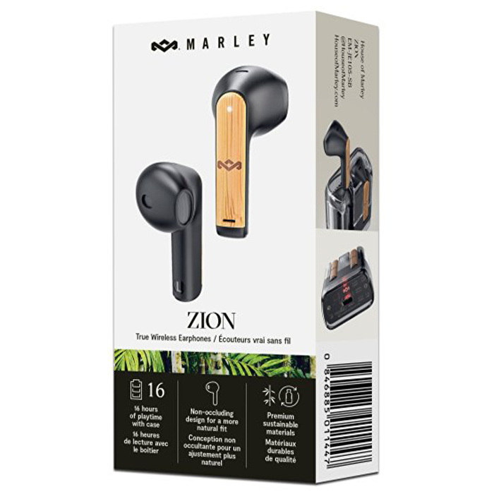 House Of Marley Zion True Wireless Earphones Black