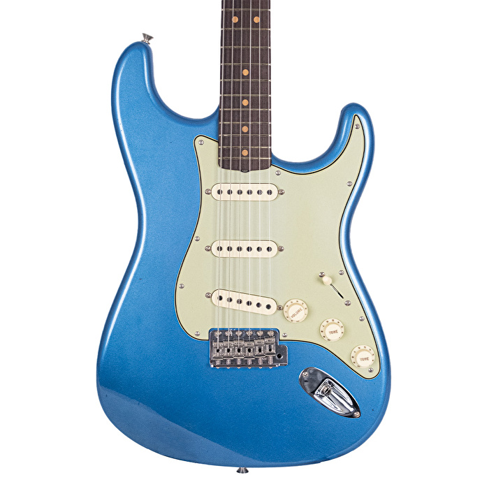 Fender Custom Shop Limited Edition 1963 Stratocaster Journeyman Relic Aged Lake Placid Blue Elektro Gitar