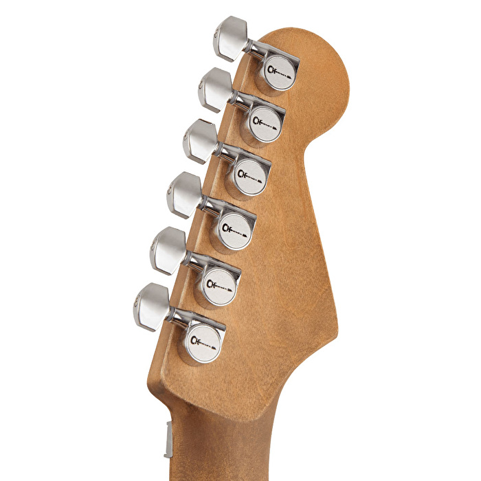 Charvel Henrik Danhage LE Signature Pro-Mod So-Cal Style 1 Akçaağaç Klavye Beyaz Heavy Relic Elektro Gitar