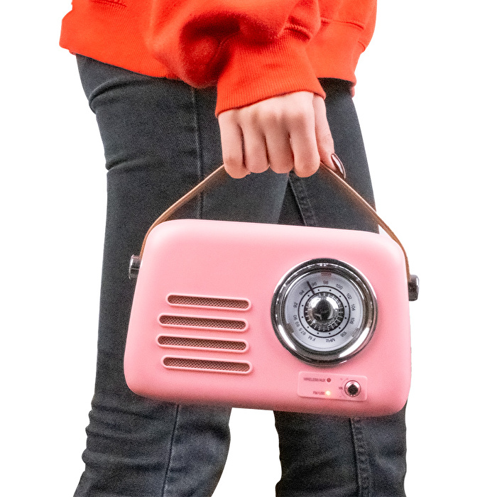 KOZMOS FB-R303-PK Retro Radyo ve Bluetooth Hoparlör