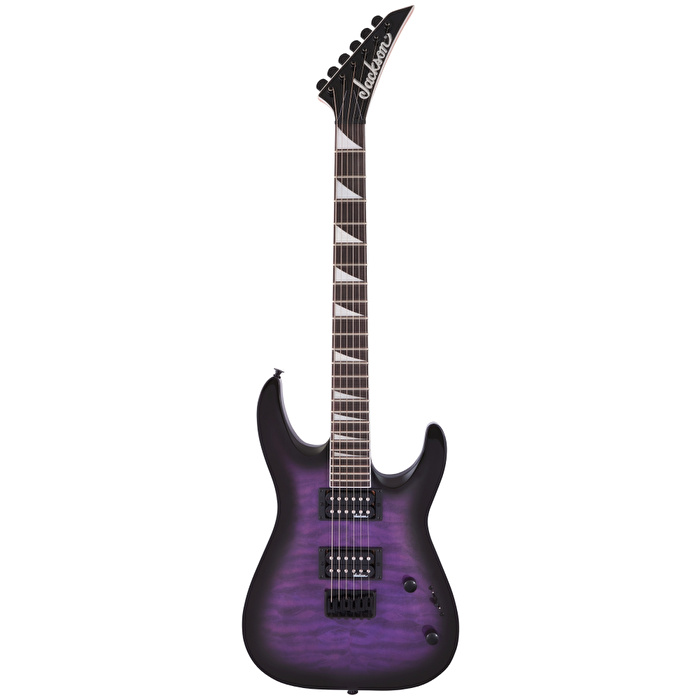 Jackson JS32Q Dinky Arch Top DKA Sabit Köprü Amaranth Klavye Purple Burst Elektro Gitar