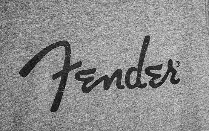 FENDER® Spaghetti Logo Antrasit T-Shirt