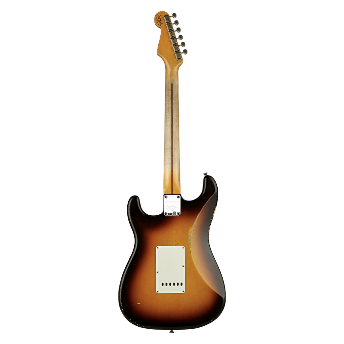 Fender Custom Shop LTD Fat 50's Stratocaster Relic Akçaağaç Klavye Wide Fade Chocolate 2 Color Sunburst Elektro Gitar