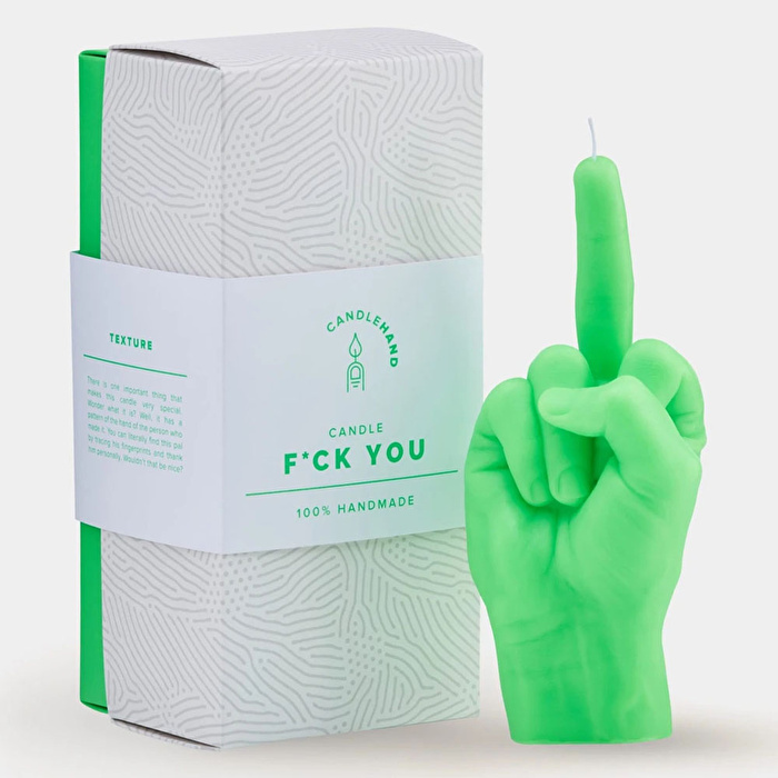 CANDLE HAND F*ck You Mum Neon Yeşil