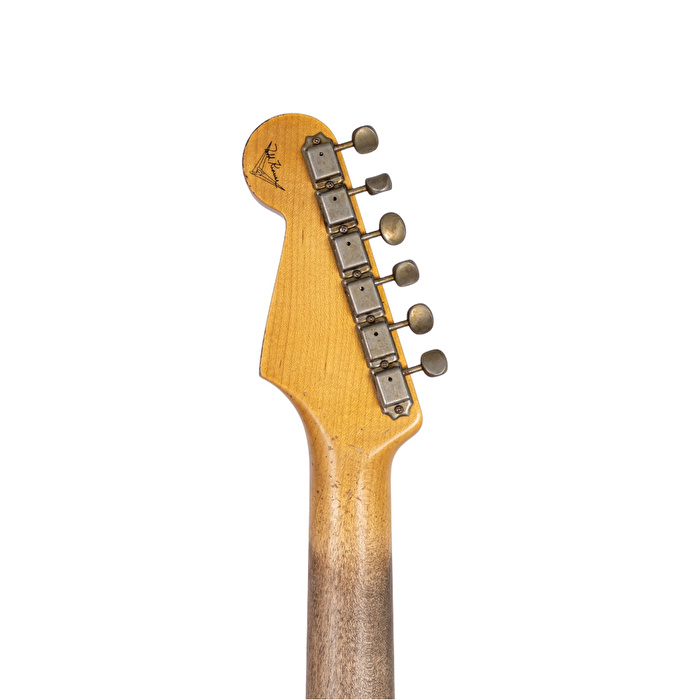 Fender Custom Shop Masterbuilt Todd Krause 1963 Stratocaster Journeyman Relic Gülağacı Klavye Black Elektro Gitar