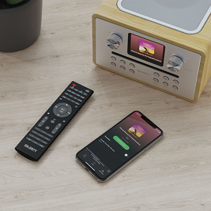 MAJORITY Homerton-2 Radyo Bluetooth Hoparlör Meşe (Wifi)