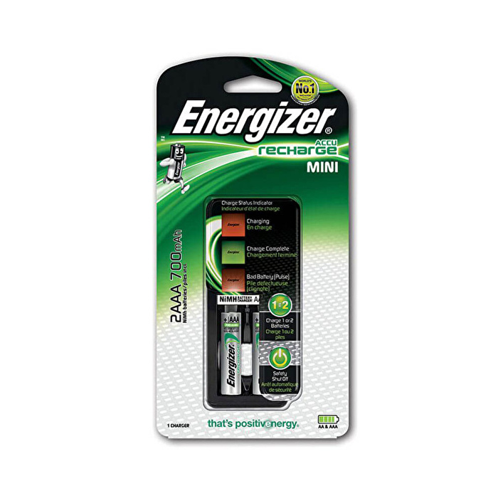 Energizer Mini Char EU BP + 2AAA (700 watt) Pil