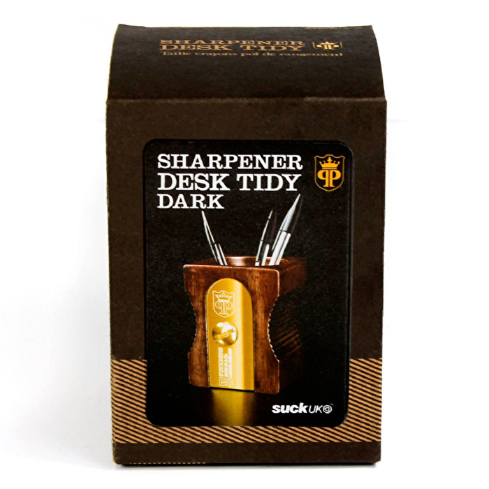 SUCK UK Kalemtıraş Kalemlik - Koyu Kahve