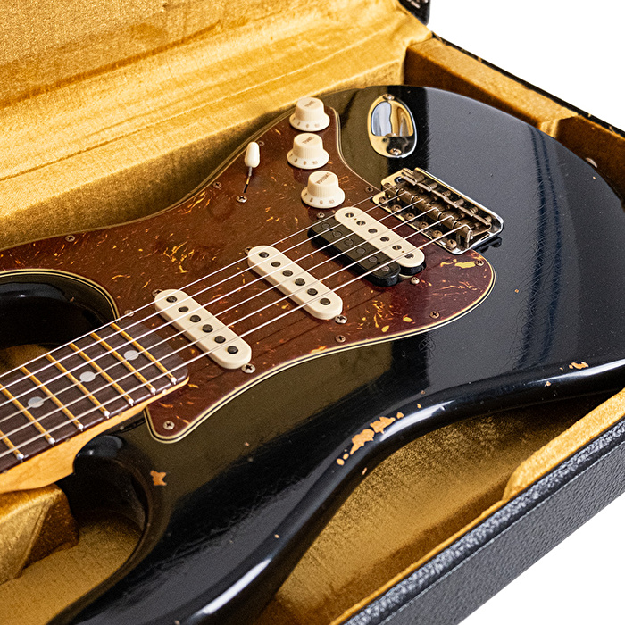 Fender Custom Shop Limited Edition 1967 Stratocaster HSS Relic Aged Black Elektro Gitar