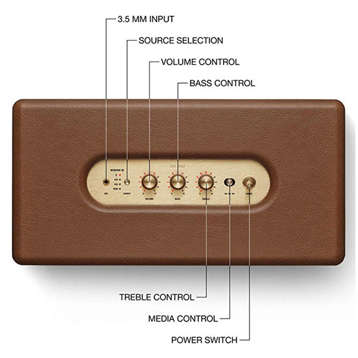MARSHALL Woburn III Kahverengi Bluetooth Hoparlör