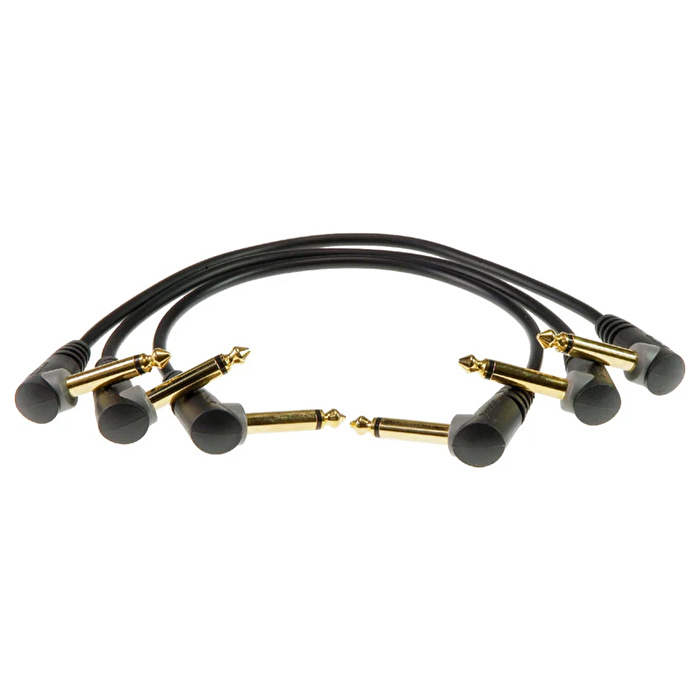 Klotz 3'lü Açılı Altın Uçlu 15cm Pedal Patch Kablosu