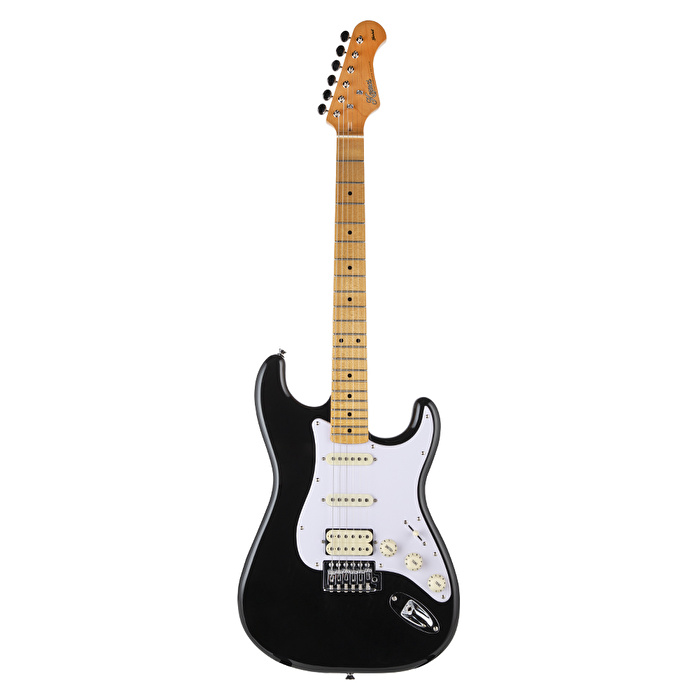 Kozmos KST-57HSS-GMN-BK 57 HSS Akçaağaç Klavye Siyah Elektro Gitar