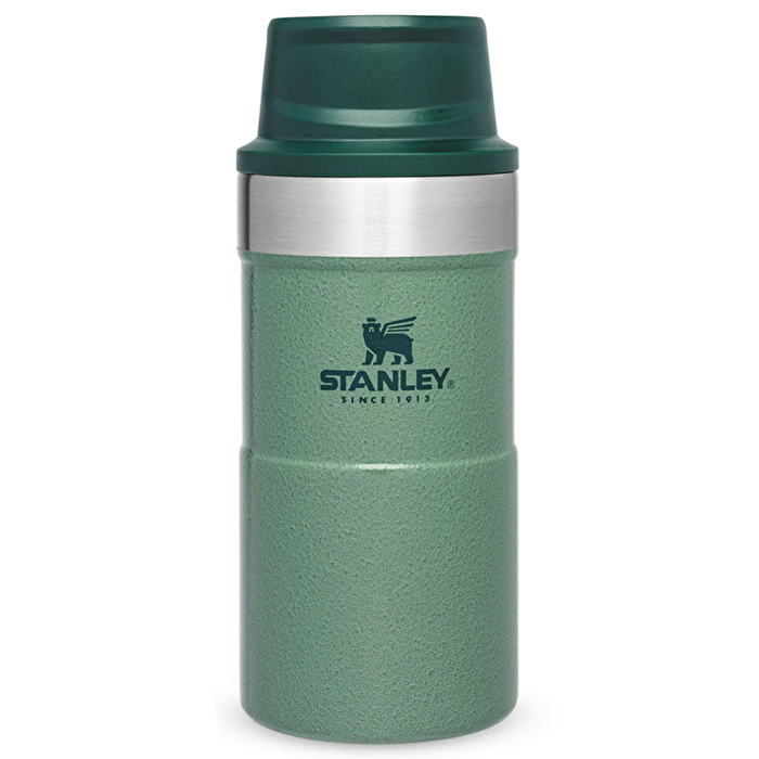 STANLEY 0.25L İnce Gövde Classic Trigger-Action Travel Mug - Hammertone Yeşil Matara