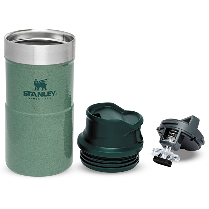 STANLEY 0.25L İnce Gövde Classic Trigger-Action Travel Mug - Hammertone Yeşil Matara