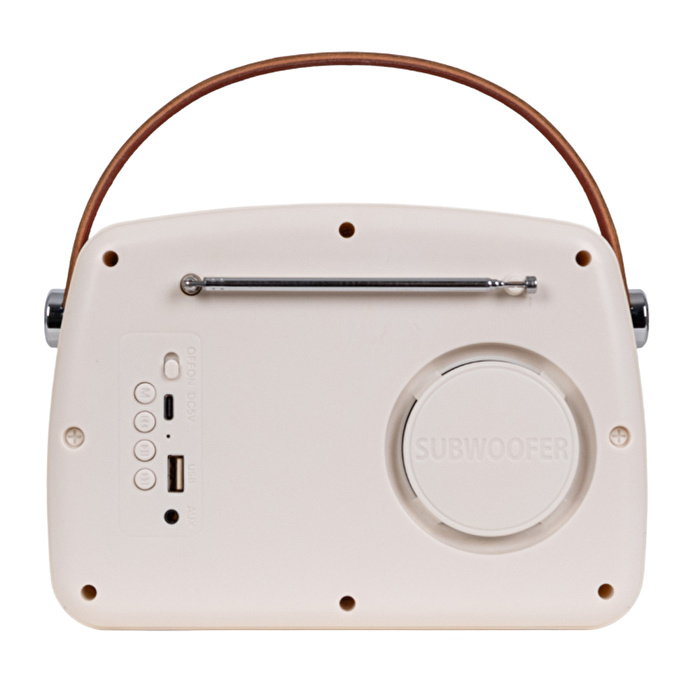 KOZMOS FB-R902-CREAM Retro Radyo ve Bluetooth Hoparlör