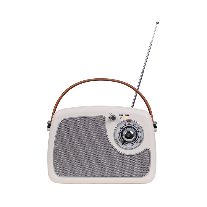 KOZMOS FB-R902-CREAM Retro Radyo ve Bluetooth Hoparlör