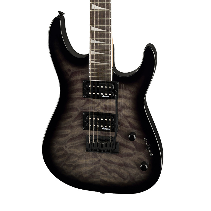 Jackson JS20 Dinky DKQ 2PT Amaranth Klavye Transparent Black Burst Elektro Gitar