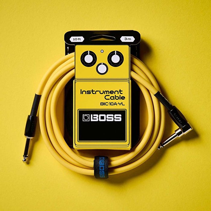 BOSS BIC-10A-YL Düz/L Uçlu 3m Enstrüman Kablosu