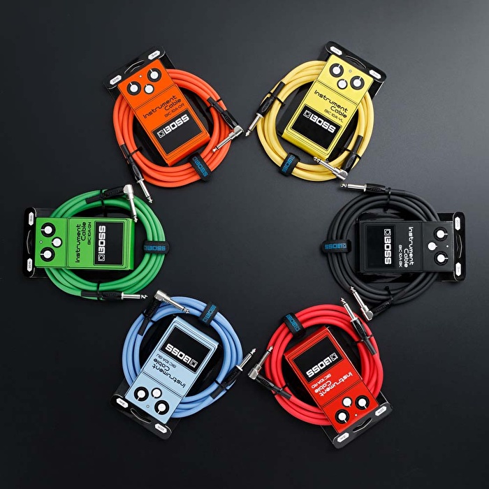 BOSS BIC-10A-YL Düz/L Uçlu 3m Enstrüman Kablosu