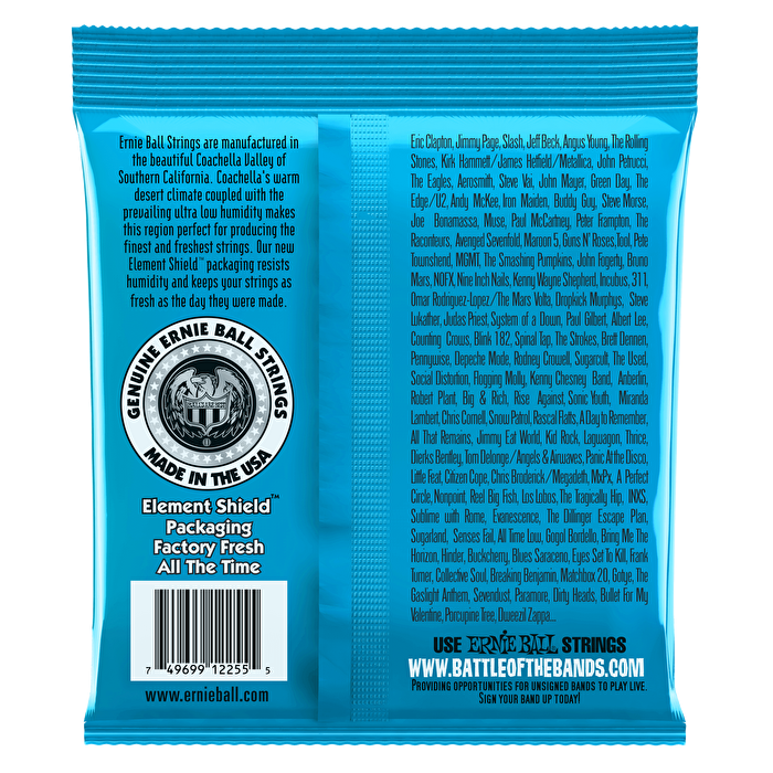 ERNIEBALL P02255 - Extra Slinky Classic Rock N Roll Pure Nickel Wrap 8-38 Elektro Gitar Teli