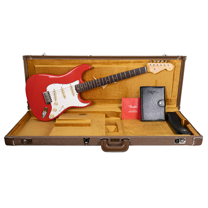 Fender Custom Shop Limited Edition 1963 Stratocaster Journeyman Relic Aged Fiesta Red Elektro Gitar