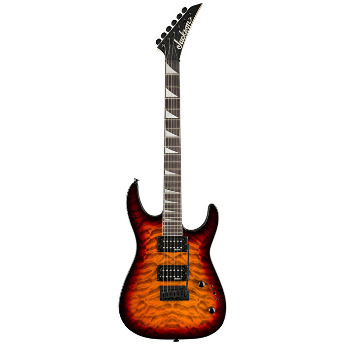 Jackson JS20 Dinky DKQ 2PT Amaranth Klavye Transparent Tobacco Burst Elektro Gitar