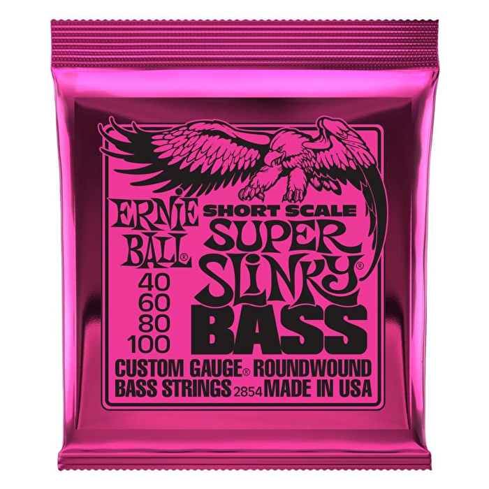 ERNIE BALL Super Slinky 40-100 Nickel Wound Short Scale Bas Teli