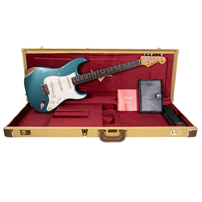 Fender Custom Shop Limited Edition 1959 Roasted Stratocaster Relic Aged Ocean Turquoise Elektro Gitar