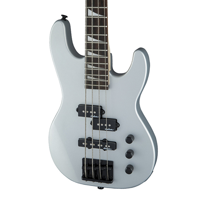 Jackson JS Concert Bass Minion JS1X Amaranth Klavye Satin Silver Bas Gitar