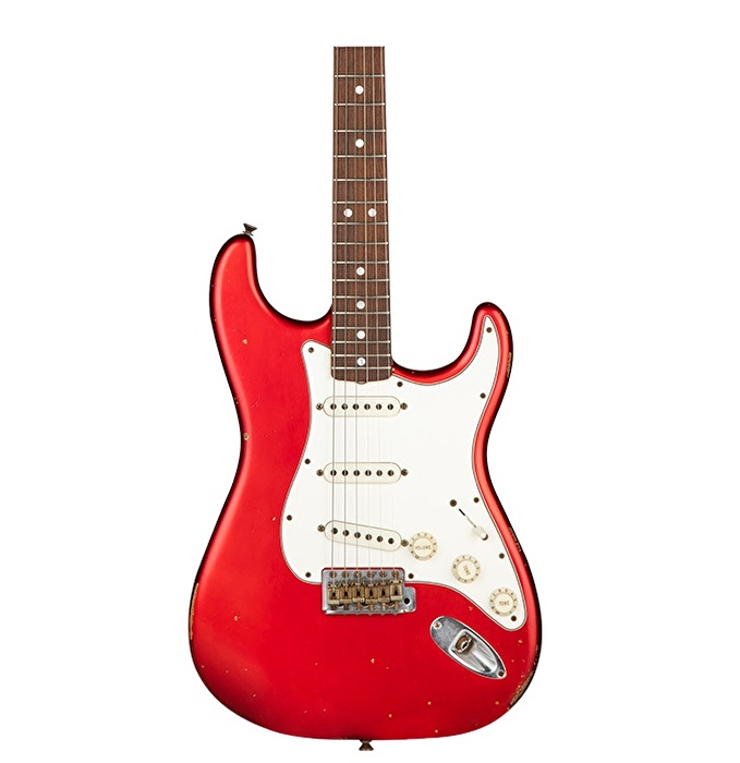 Fender Custom Shop 1965 Strat Relic Candy Apple Red Elektro Gitar