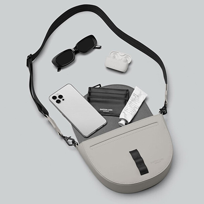 GASTON LUGA Spläsh Moon Crossbody Omuz Çantası - Taupe