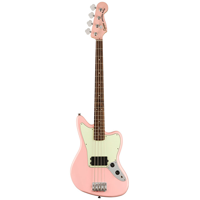 Squier FSR Affinity Jaguar Bass H Laurel Klavye Mint PG Matching Headstock Shell Pink Bas Gitar