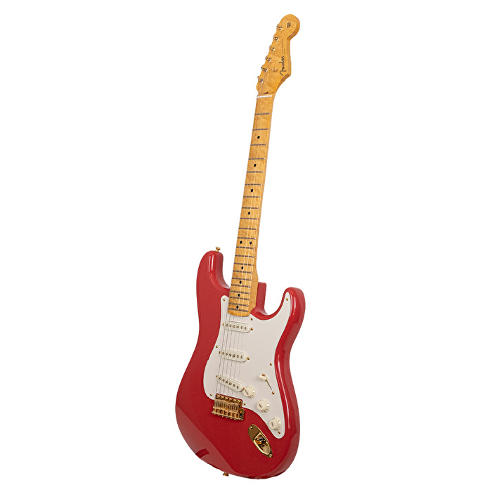 Fender Custom Shop Limited Edition 1959 Stratocaster NOS Birdseye Akçaağaç Sap Gold HW Fiesta Red Elektro Gitar