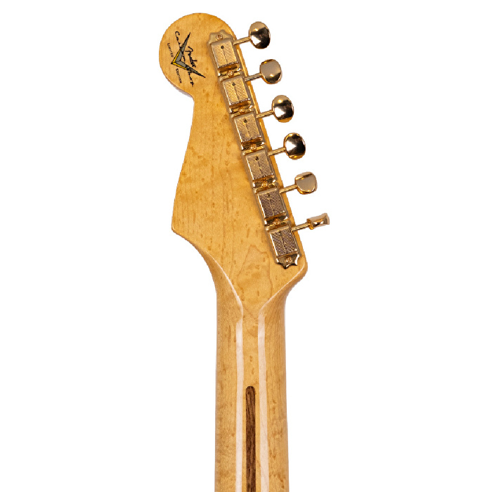 Fender Custom Shop Limited Edition 1959 Stratocaster NOS Birdseye Akçaağaç Sap Gold HW Fiesta Red Elektro Gitar